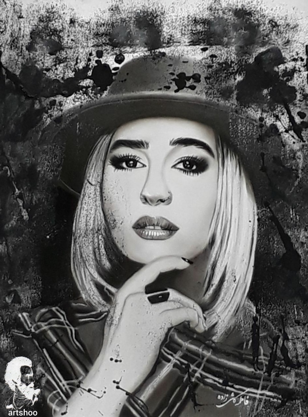 نقاشی سیاه قلم